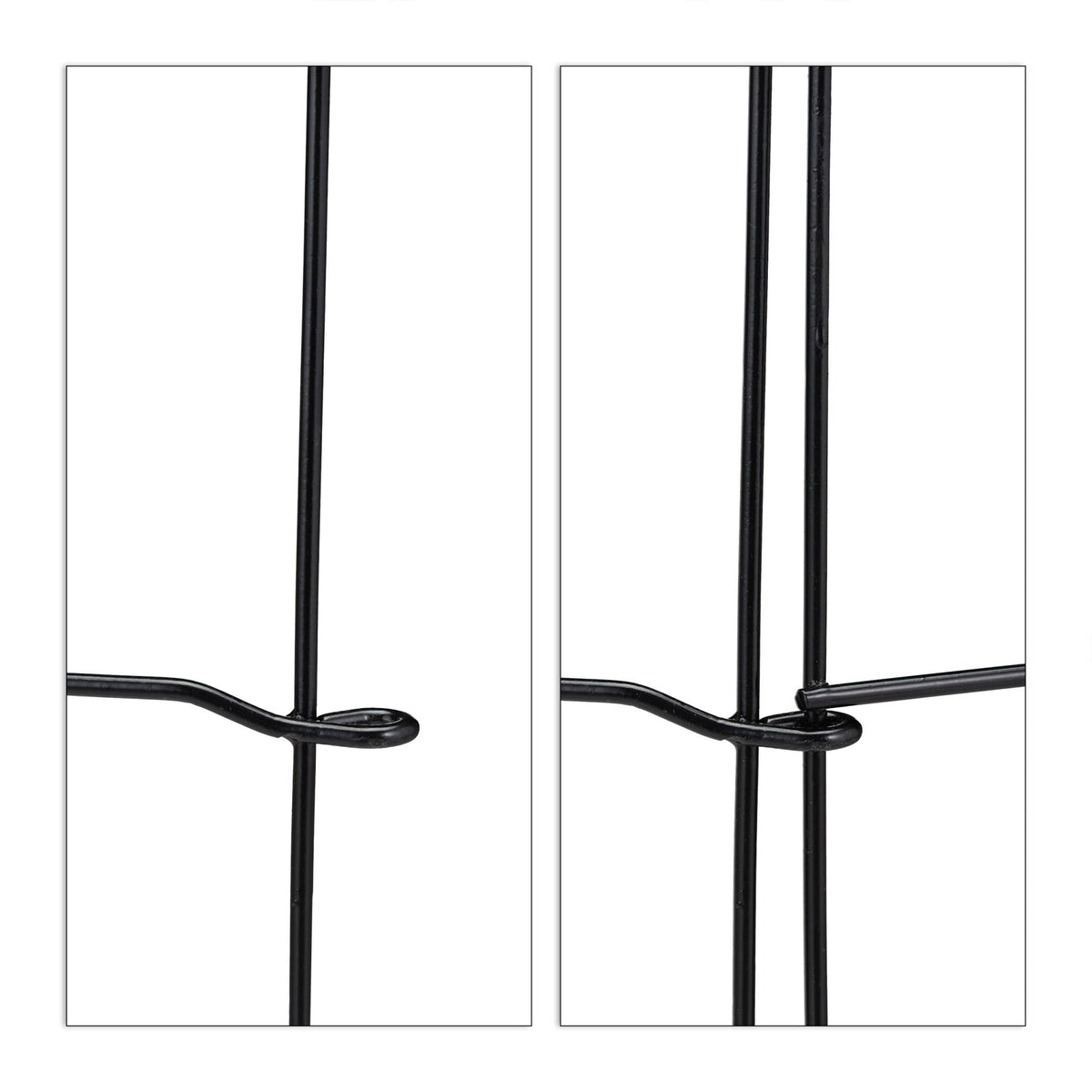 Discount fence 4 panels black