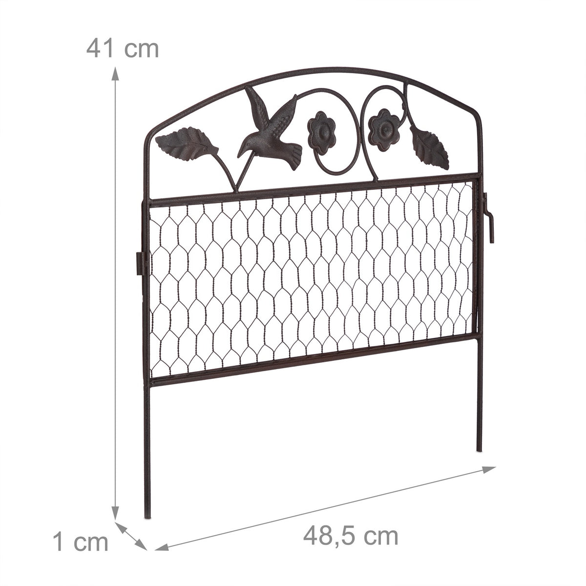 Discount fence 4 panels dark brown
