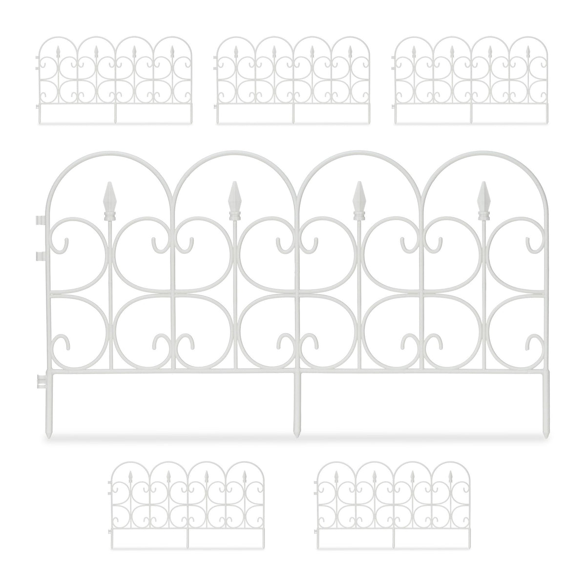 Discount fence plastic black/white