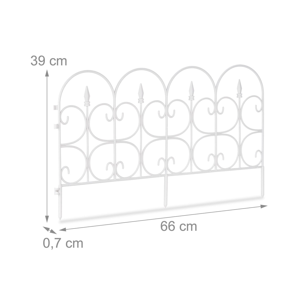 Discount fence plastic black/white