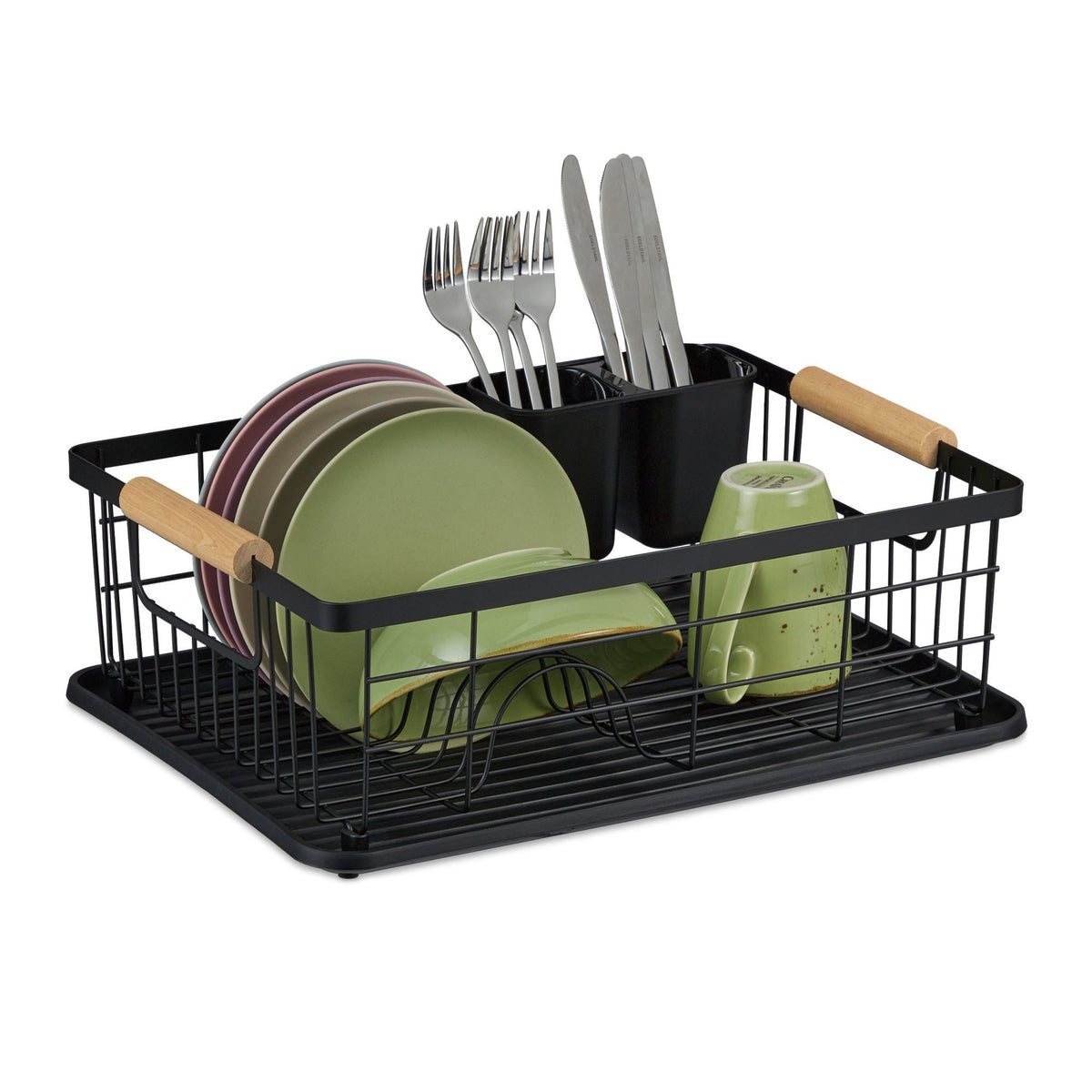 Dish drain with drip tray