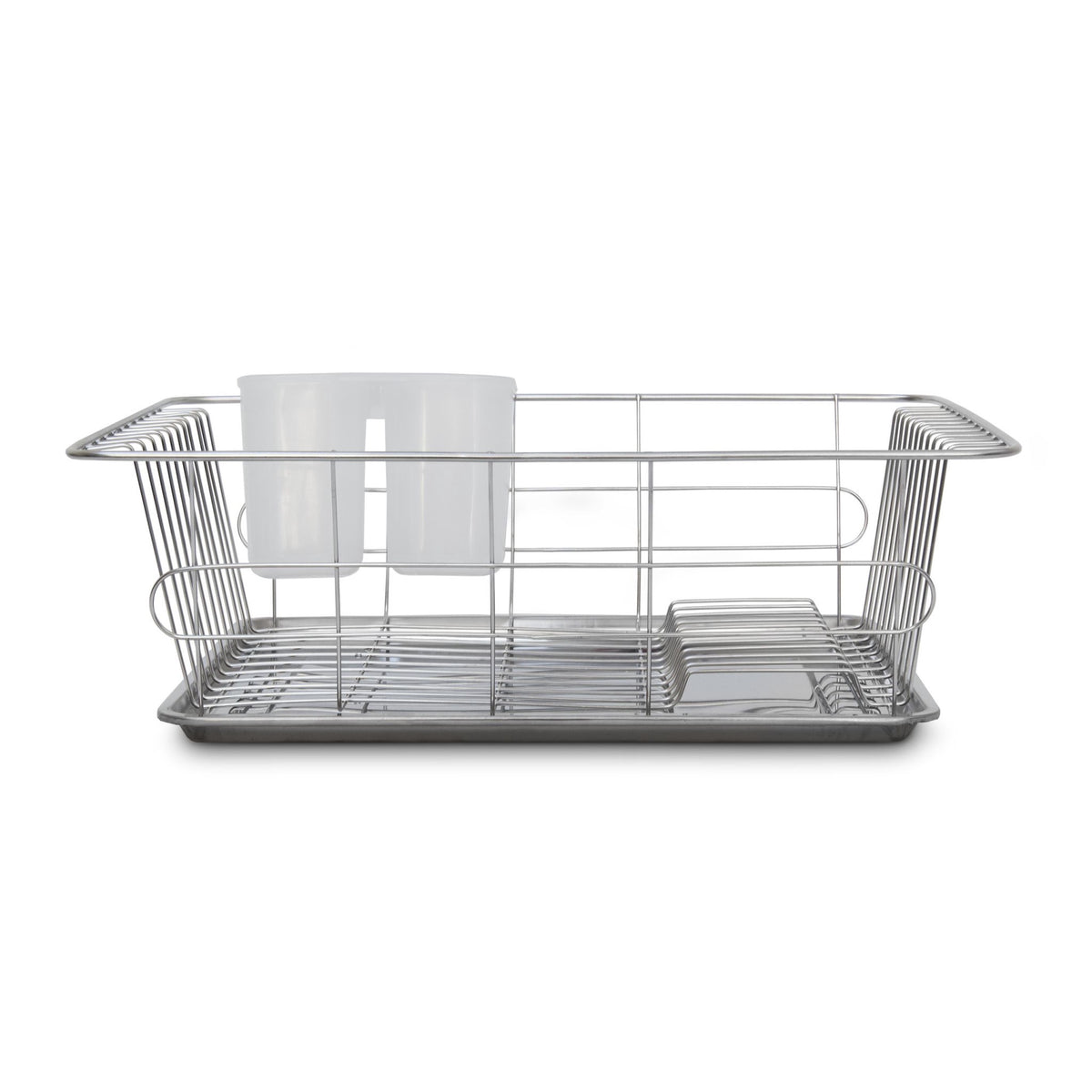 Dish rack with cutlery basket L