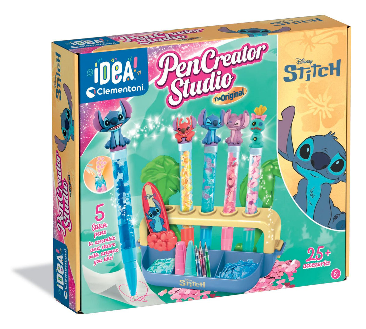 Disney Stitch Pen Set, Create and Assemble 5 Pens