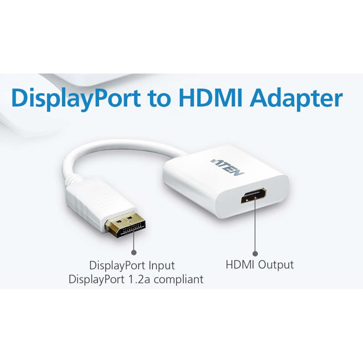 Display cable DisplayPort male - HDMI Female 0.15 m White