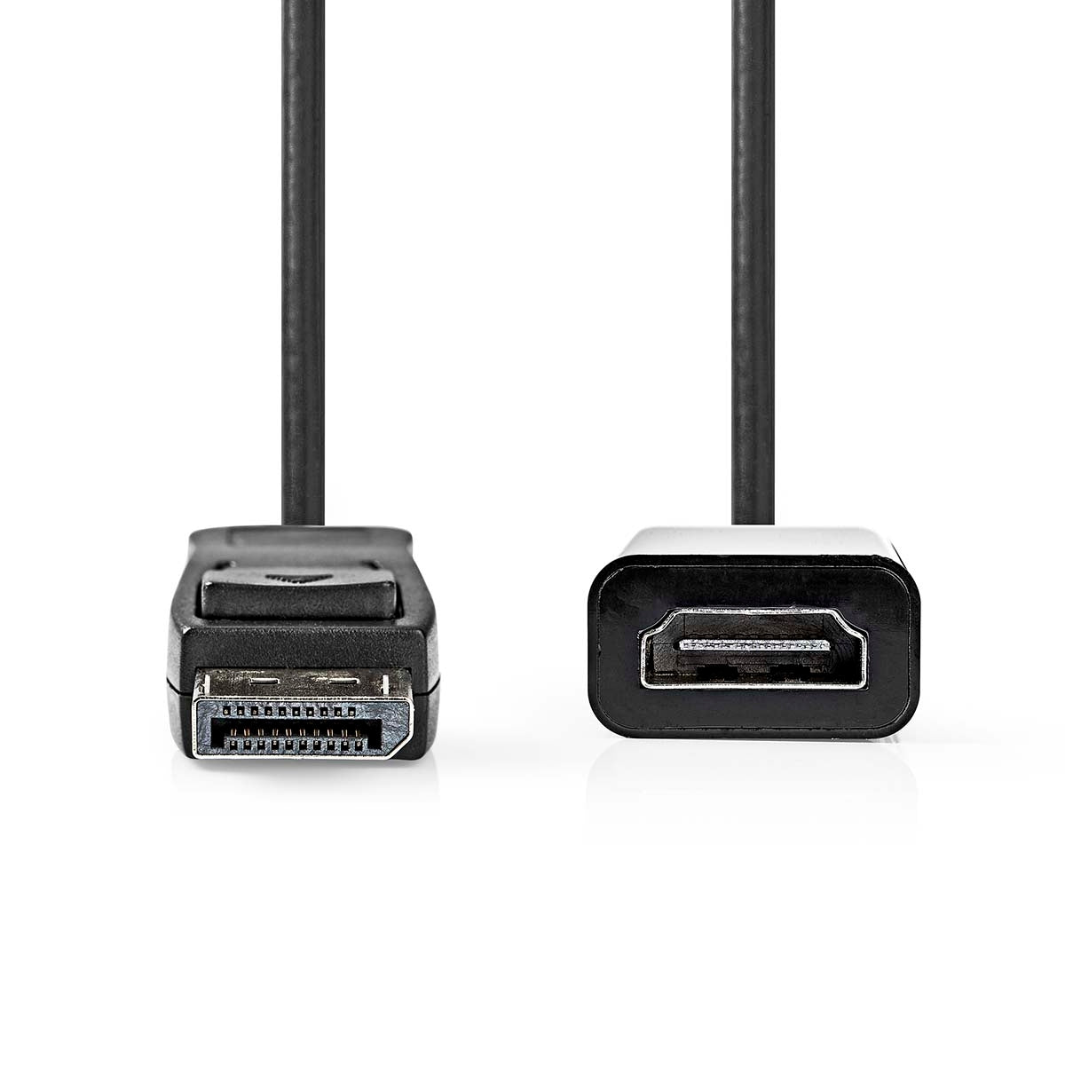 Displayport cable | DisplayPort Male | HDMI™ Output | 4K@30Hz | Nickel Plated | 0.20 m | Round | PVC | Black | Box