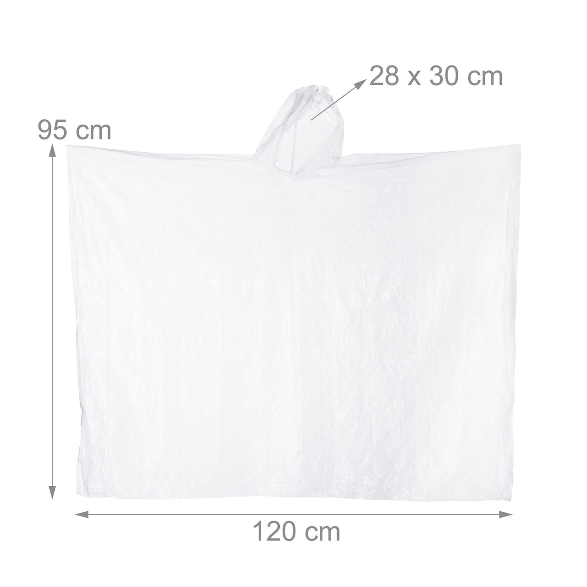 Disposable poncho set of 10