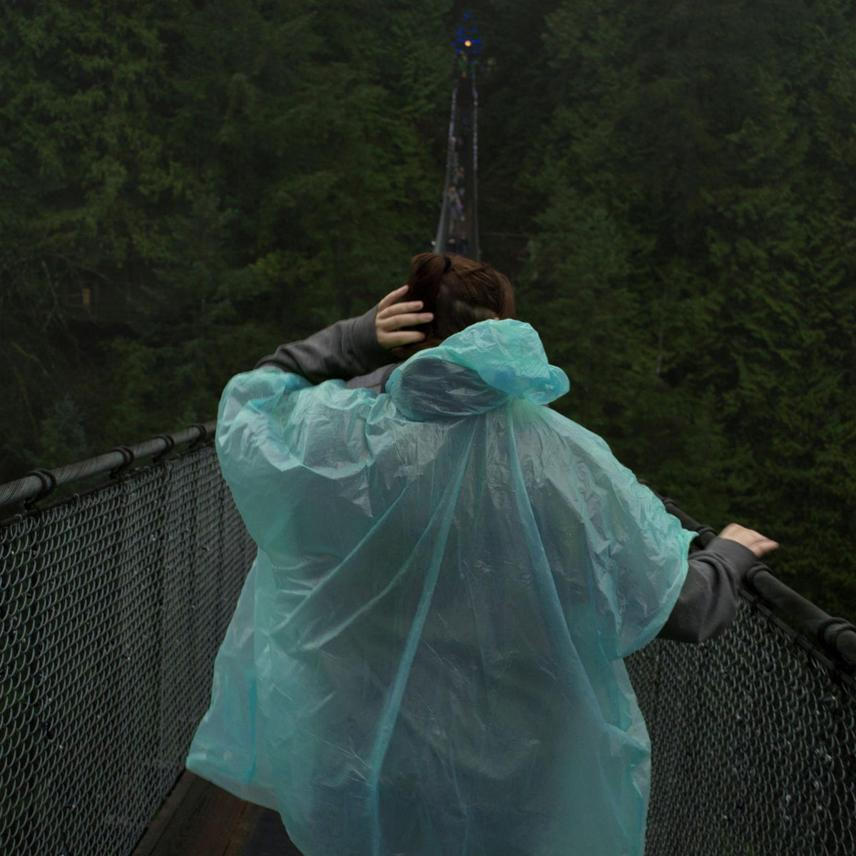 Disposable poncho set of 15 different colors