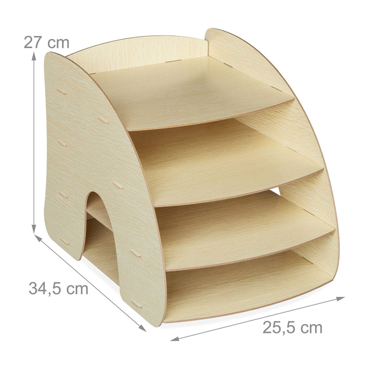 Document compartment with 4 compartments