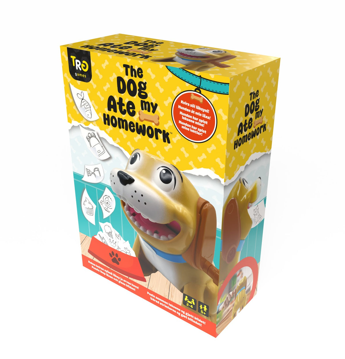 Dog Ate My Homework Game, Fun Family Activity, 2-4 Players
