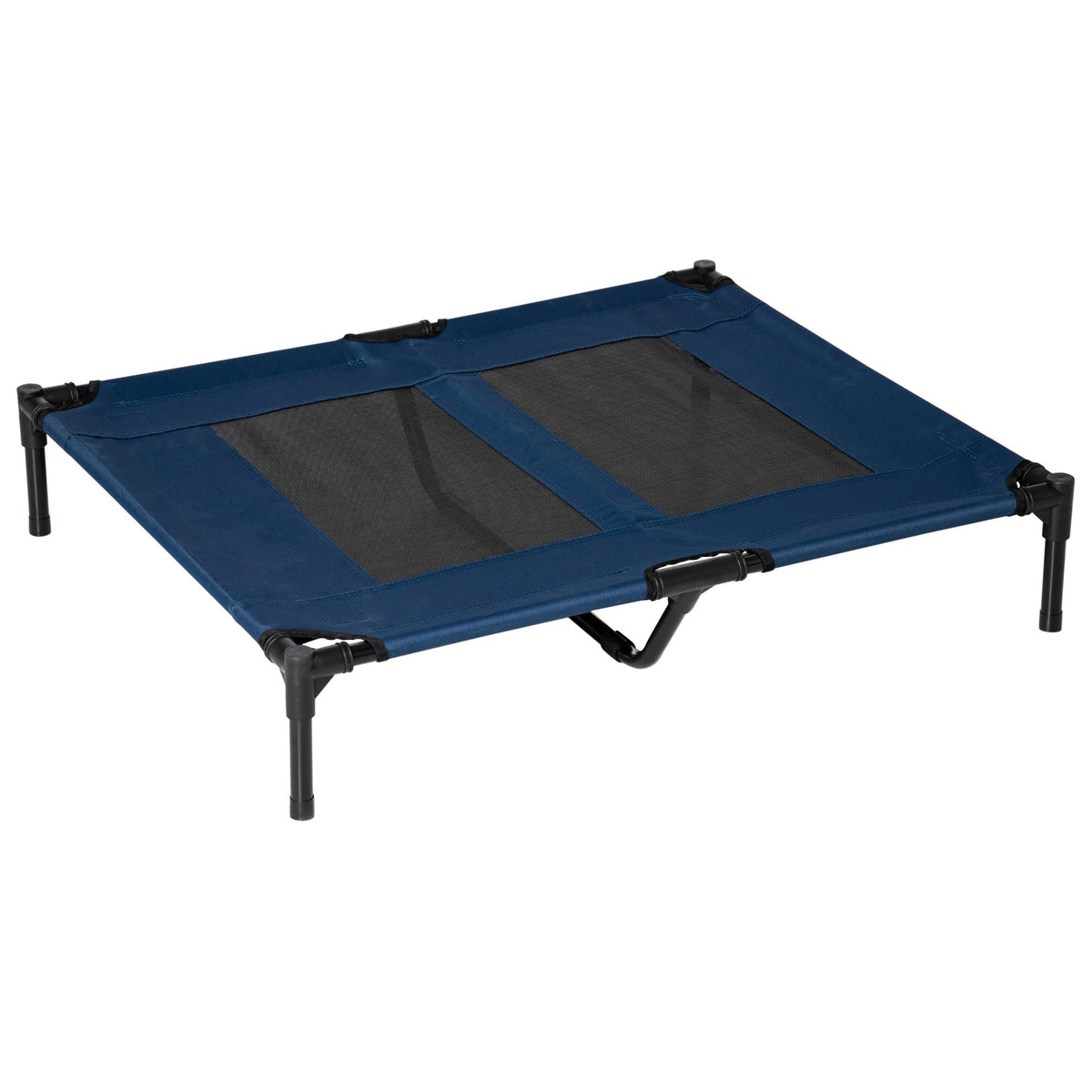 Dog Bed Dog Lounger Outdoor Cat Bed Pet Bed Sleeping Place Metal 600D Oxford Fabric Blue 91.5 X 76.2 X 18 Cm