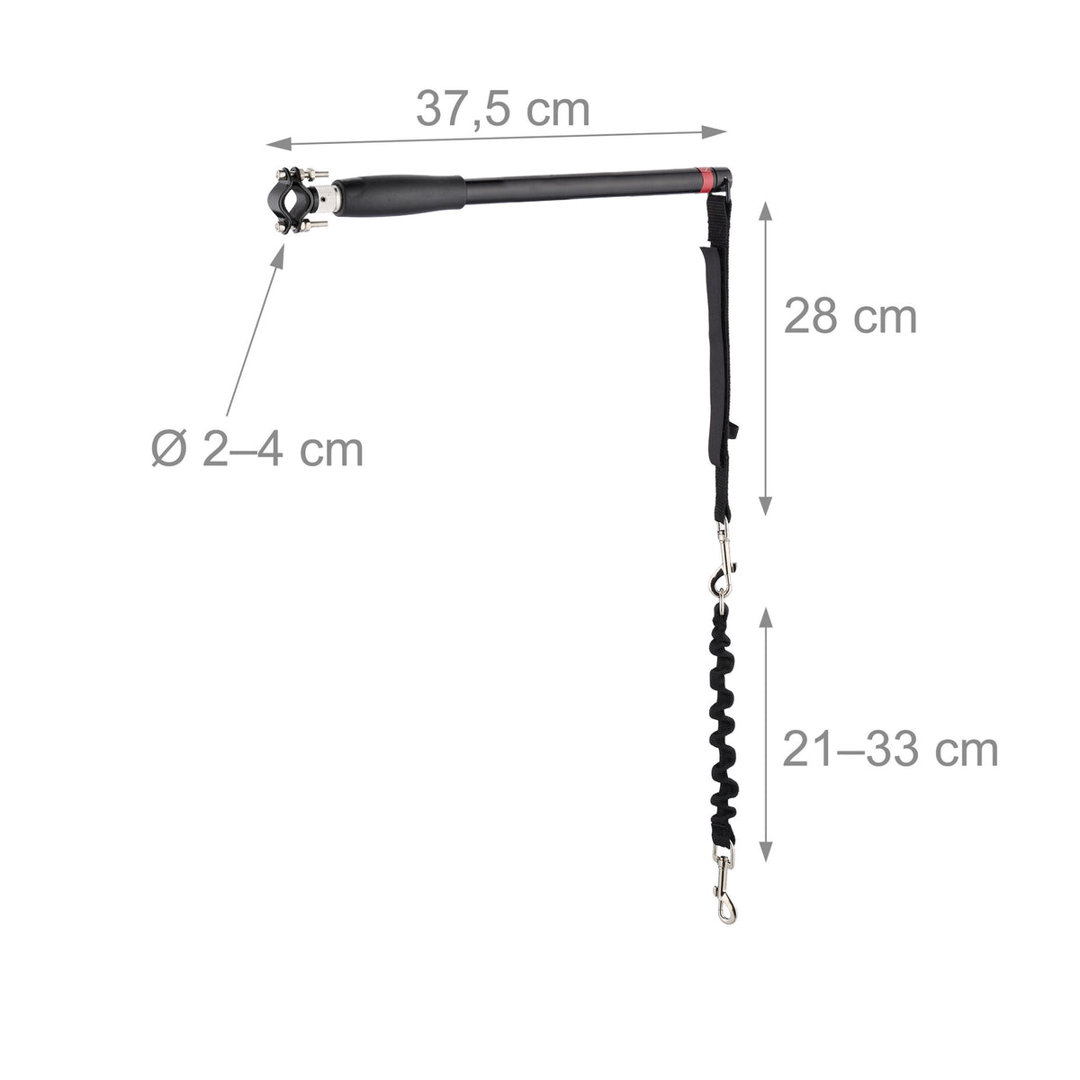 Dog Bike Leash with Spacer – Flexible, Easy Install