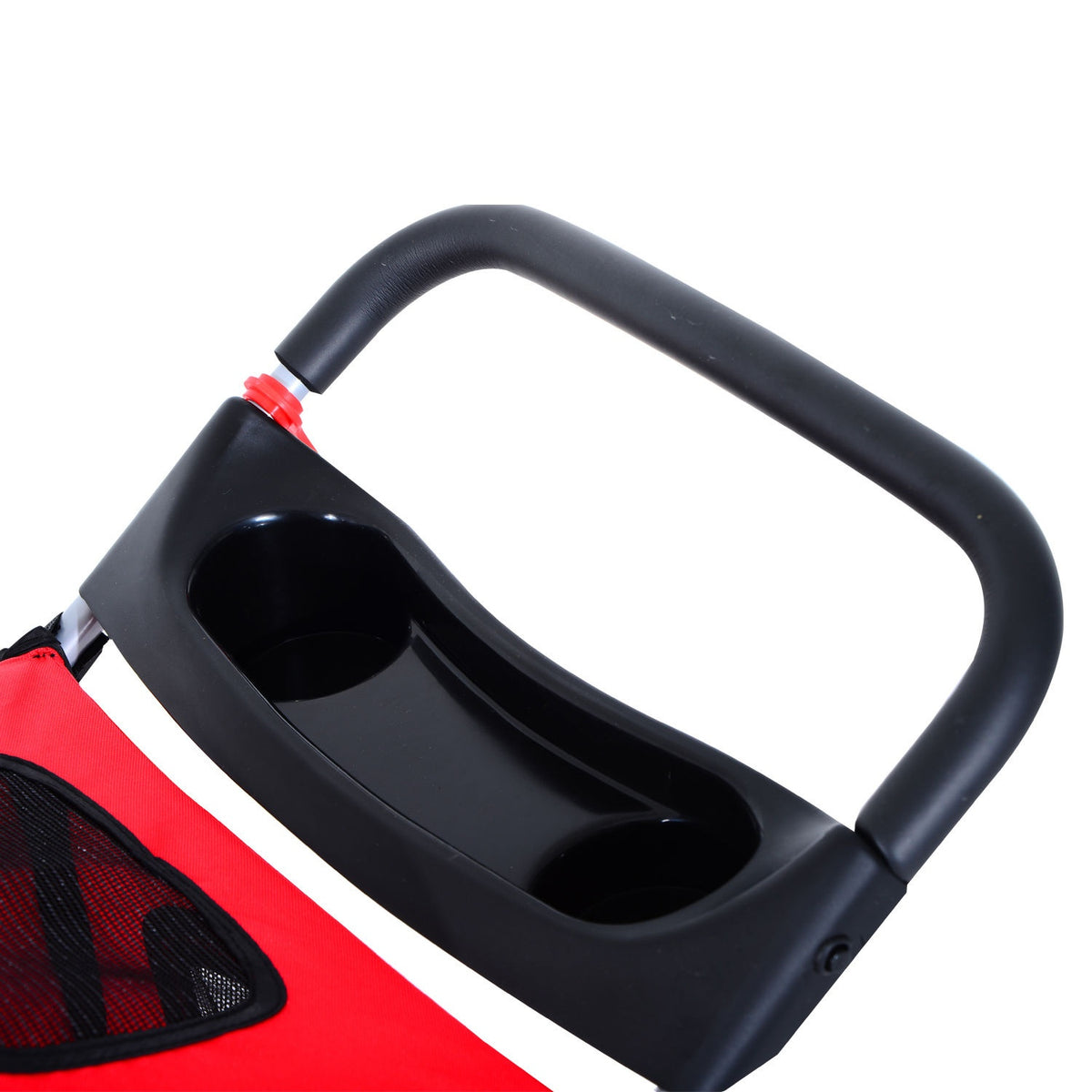 Dog Buggy Dog Cart In Red, Dog Pram Buggy Stroller Jogger Trailer, Lightweight & Foldable