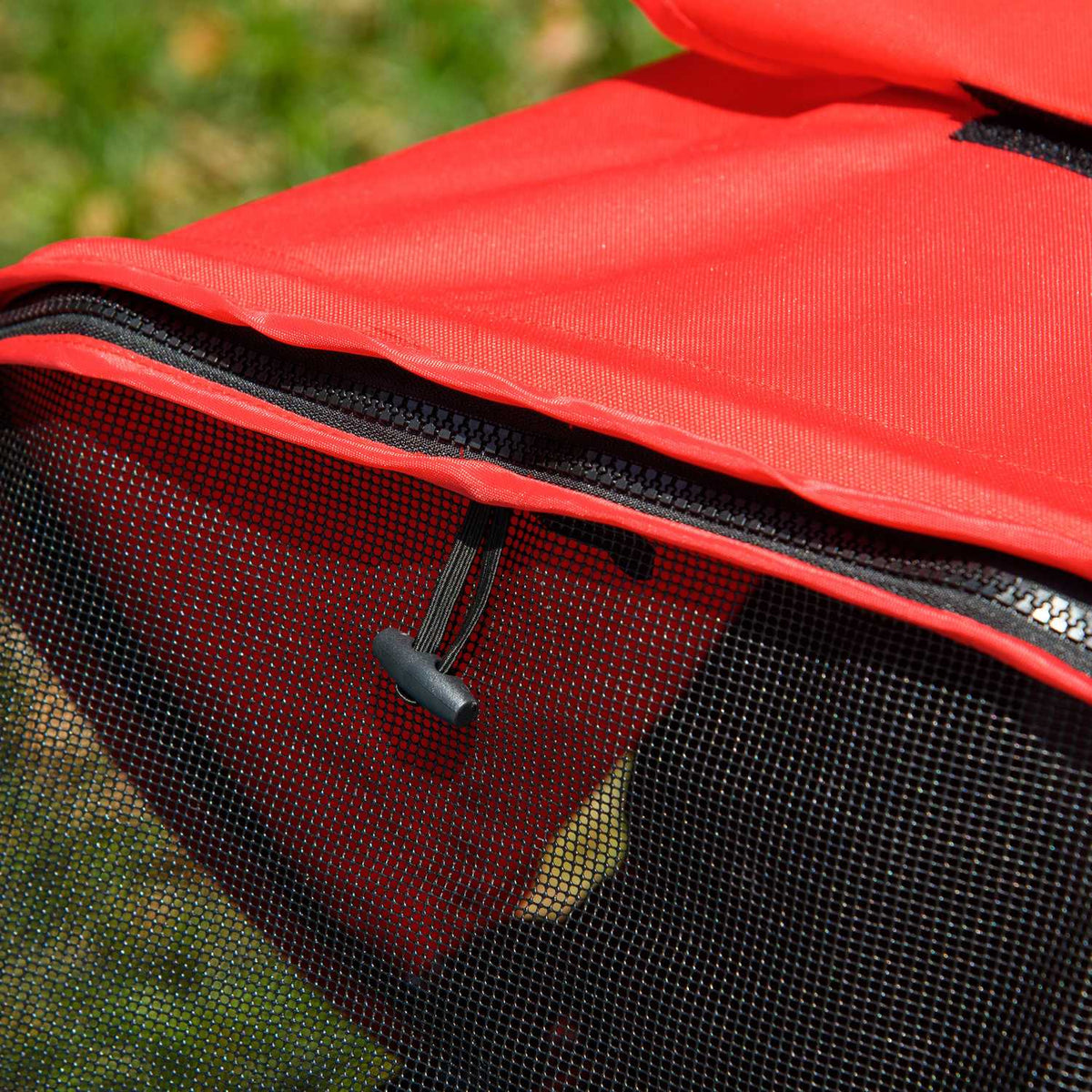 Dog Cart Dog Buggy Cat Buggy Pet Stroller With 3 Wheels Foldable Dog Cat Oxford Red + Black 109.5 X 54.5 X 106.5 Cm