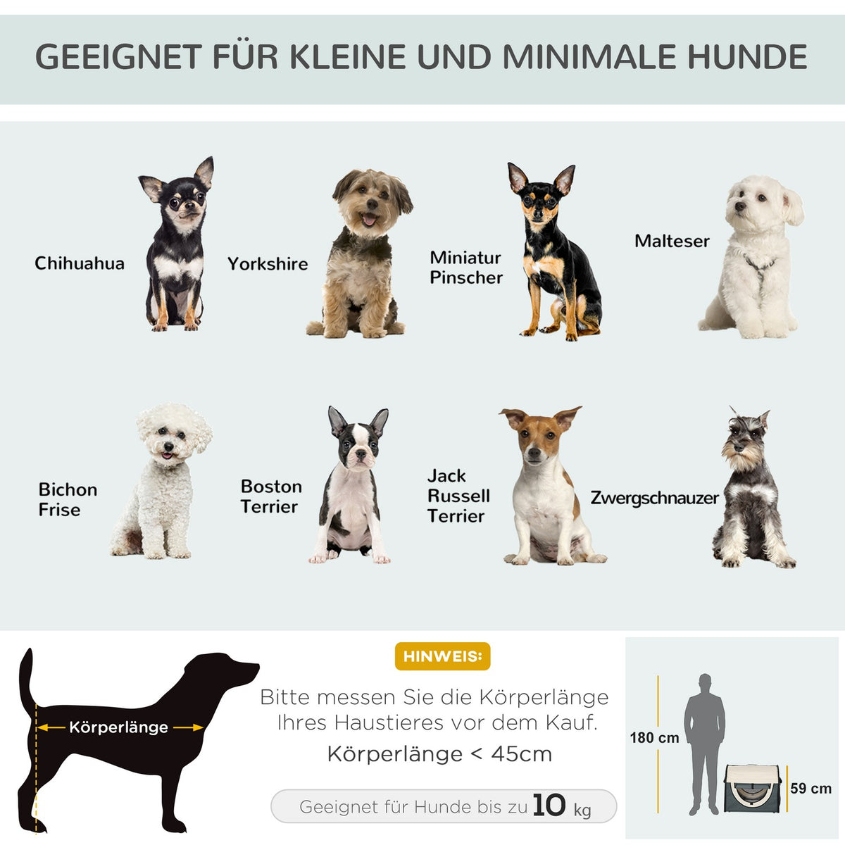 Dog Crate Foldable Dog Transport Box Pet Backpack With Cushion, Travel Bag, Waterproof, Oxford Fabric, Dark Gray, 70X51X59Cm