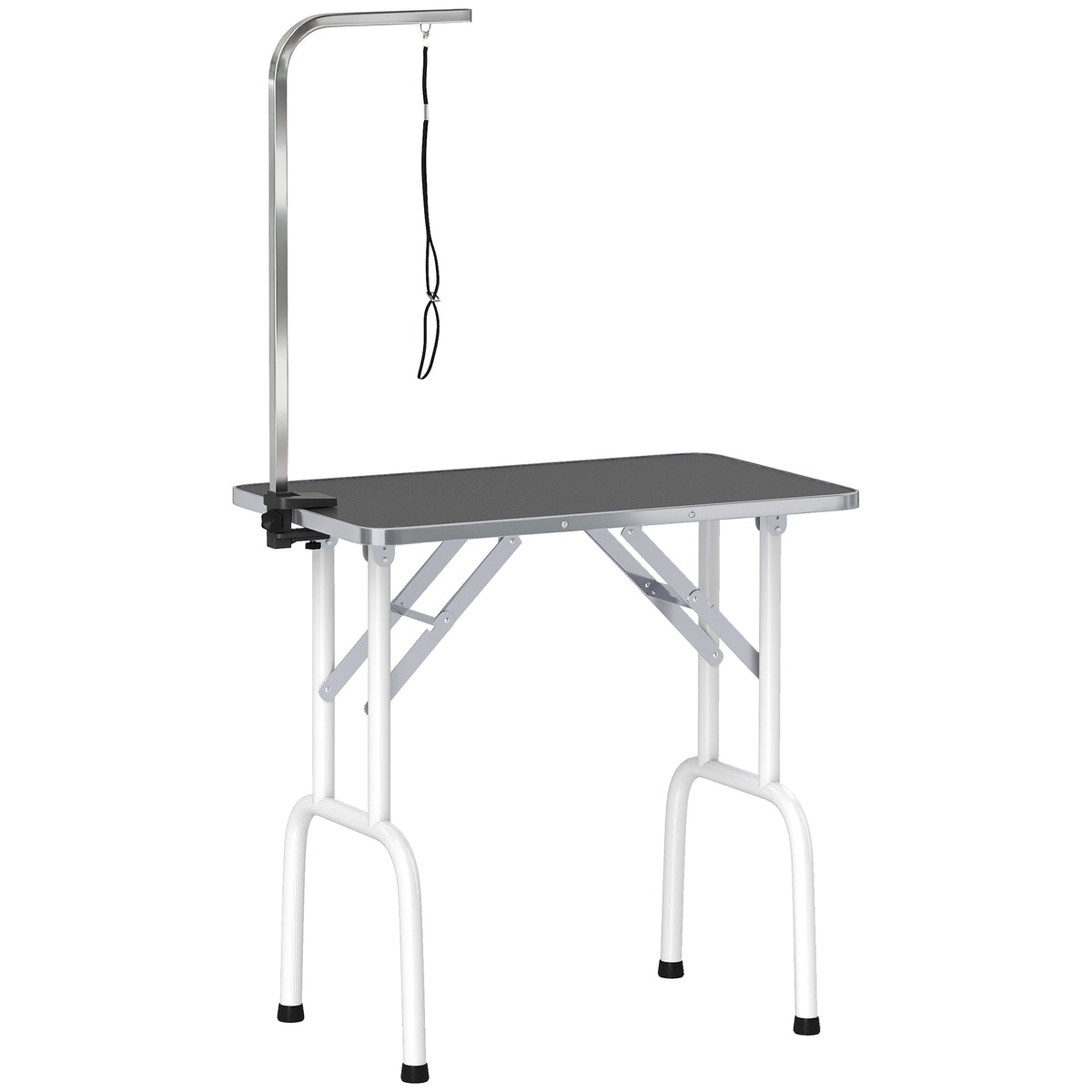 Dog Grooming Table, Foldable Steel Legs, Non-Slip Surface
