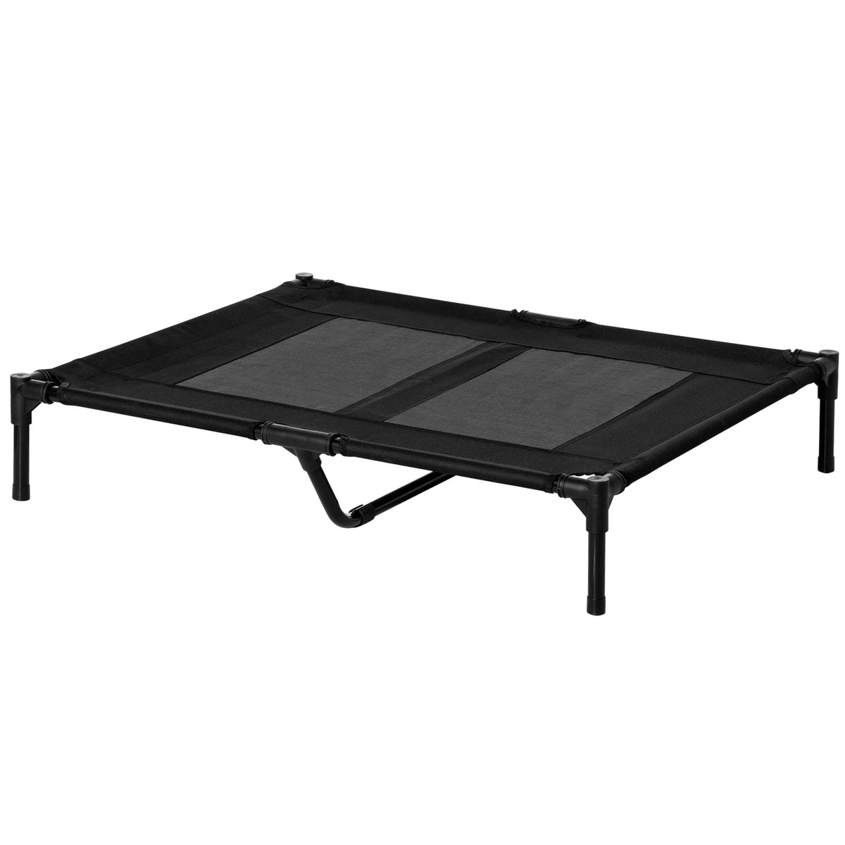 Dog Lounger Elevated Outdoor Dog Bed & Dog Sofa, Oxford Black, 92X76X18Cm