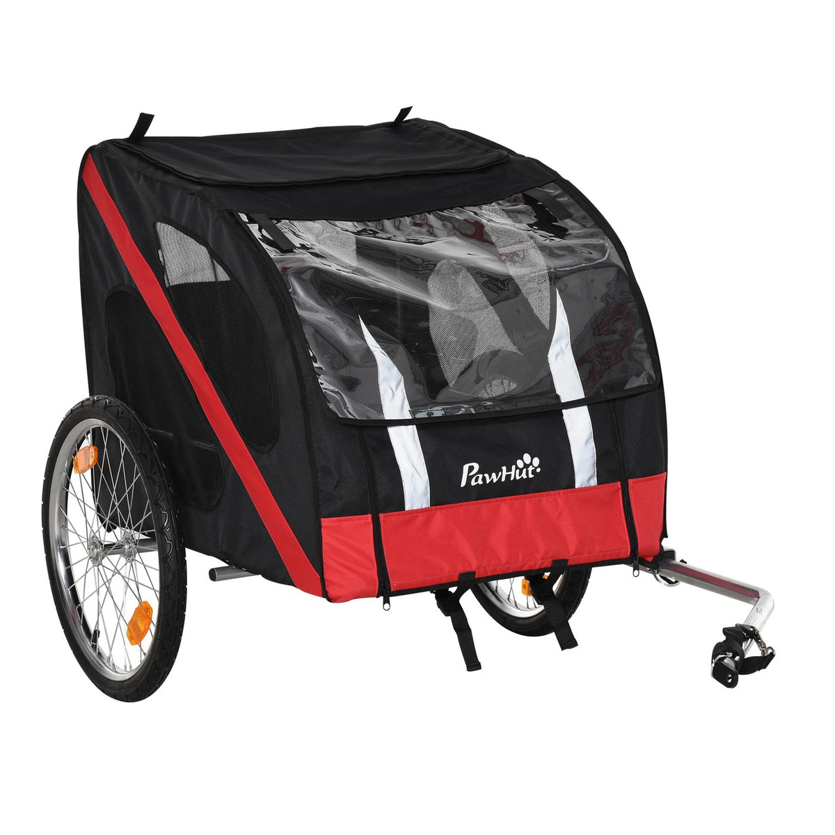 Dog Trailer Heavy Duty Dog Bike Trailer, All-Terrain, Weatherproof Oxford Fabric, Steel Frame