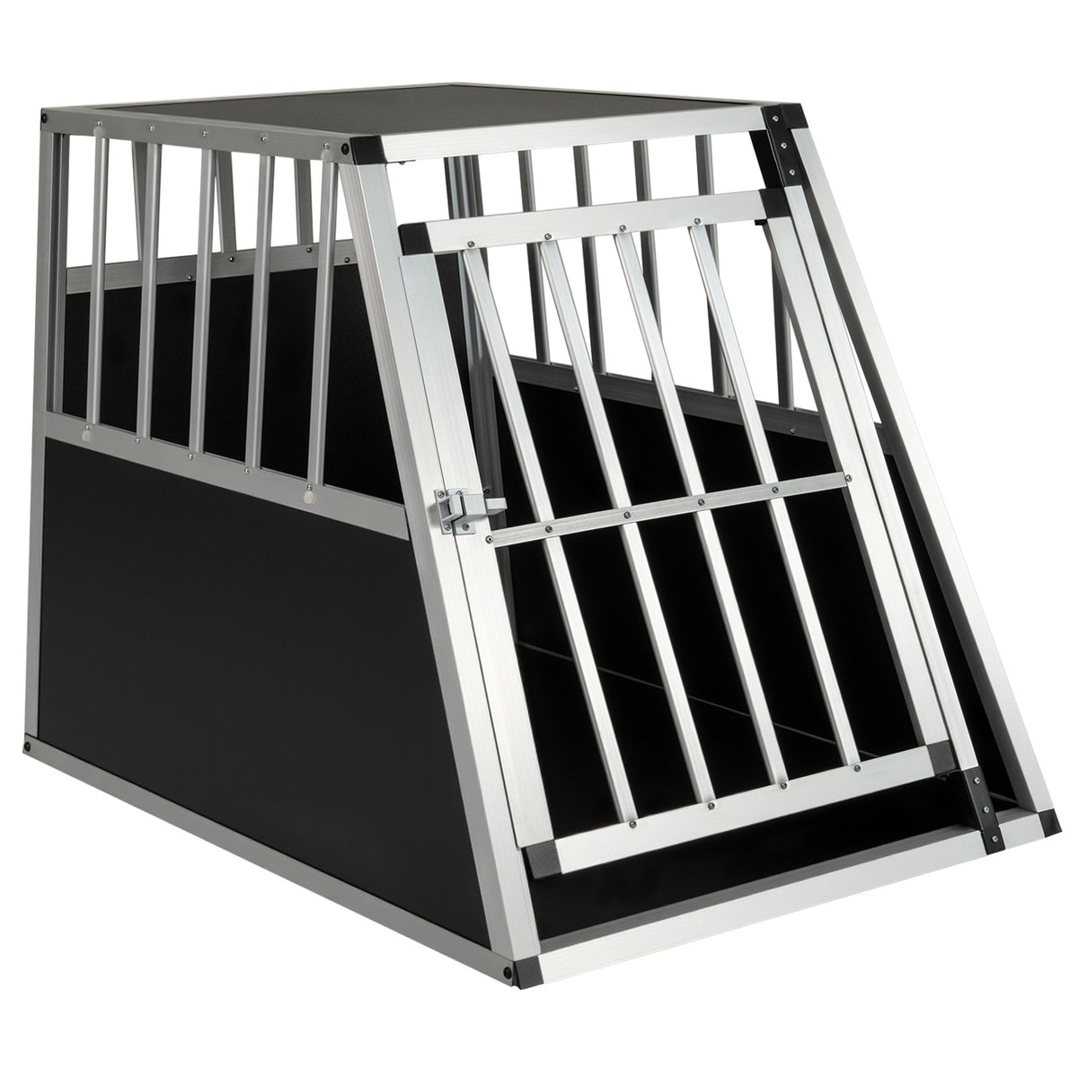 Dog Transport Box with Lockable Door & Divider, 91x65x69.5 cm