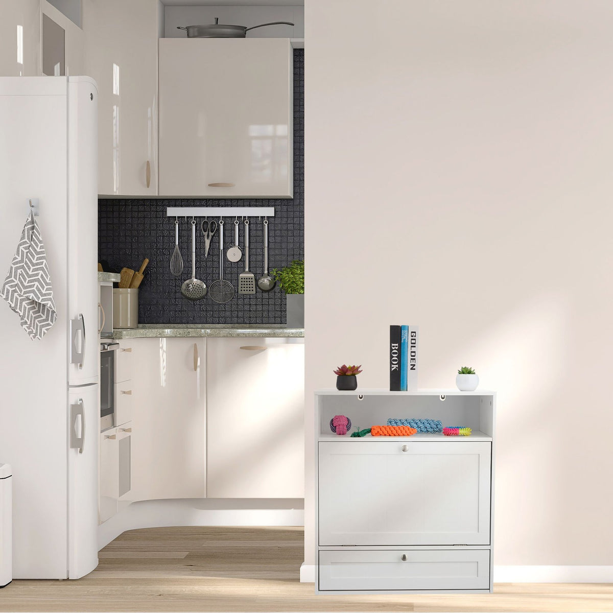 Dog food cabinet