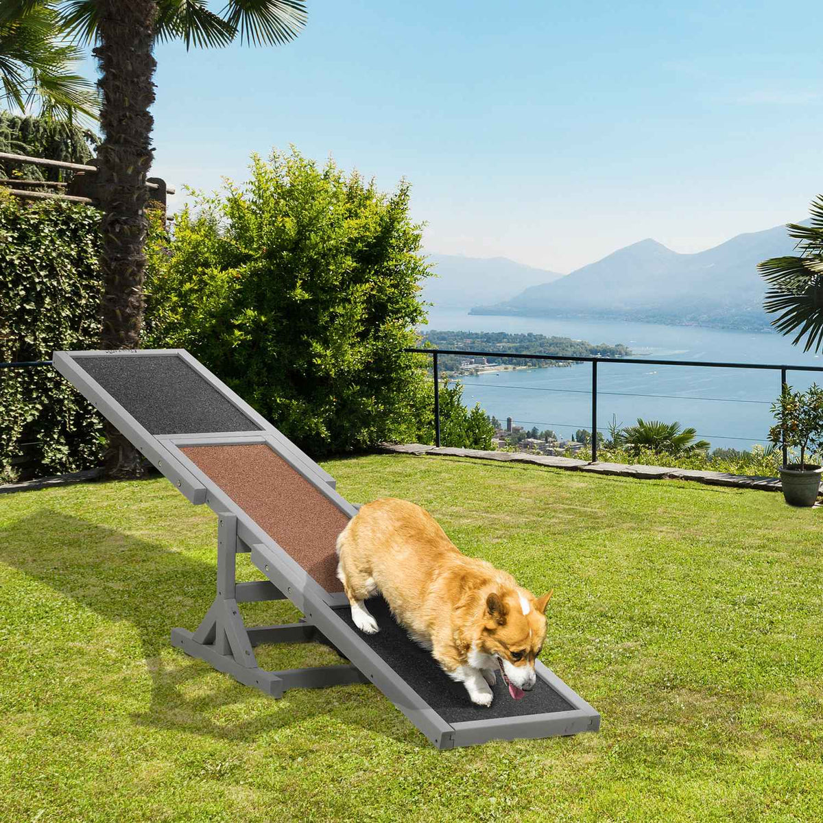 Dog rocker Agility rocker made of wood for dogs, training & dog sports, for large dogs, 180x30x30cm