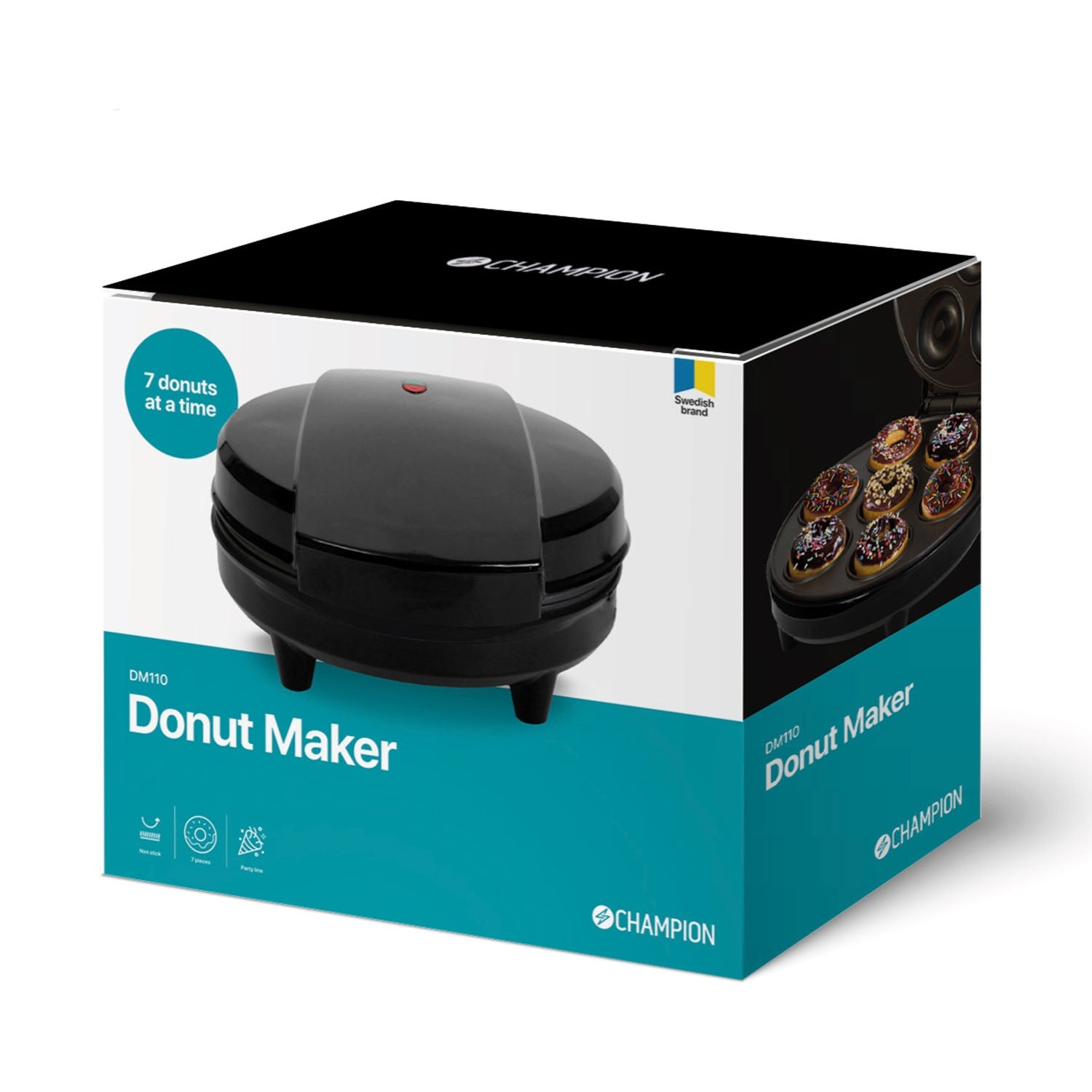 Donut Maker 7 Donuts 700W DM110 Black
