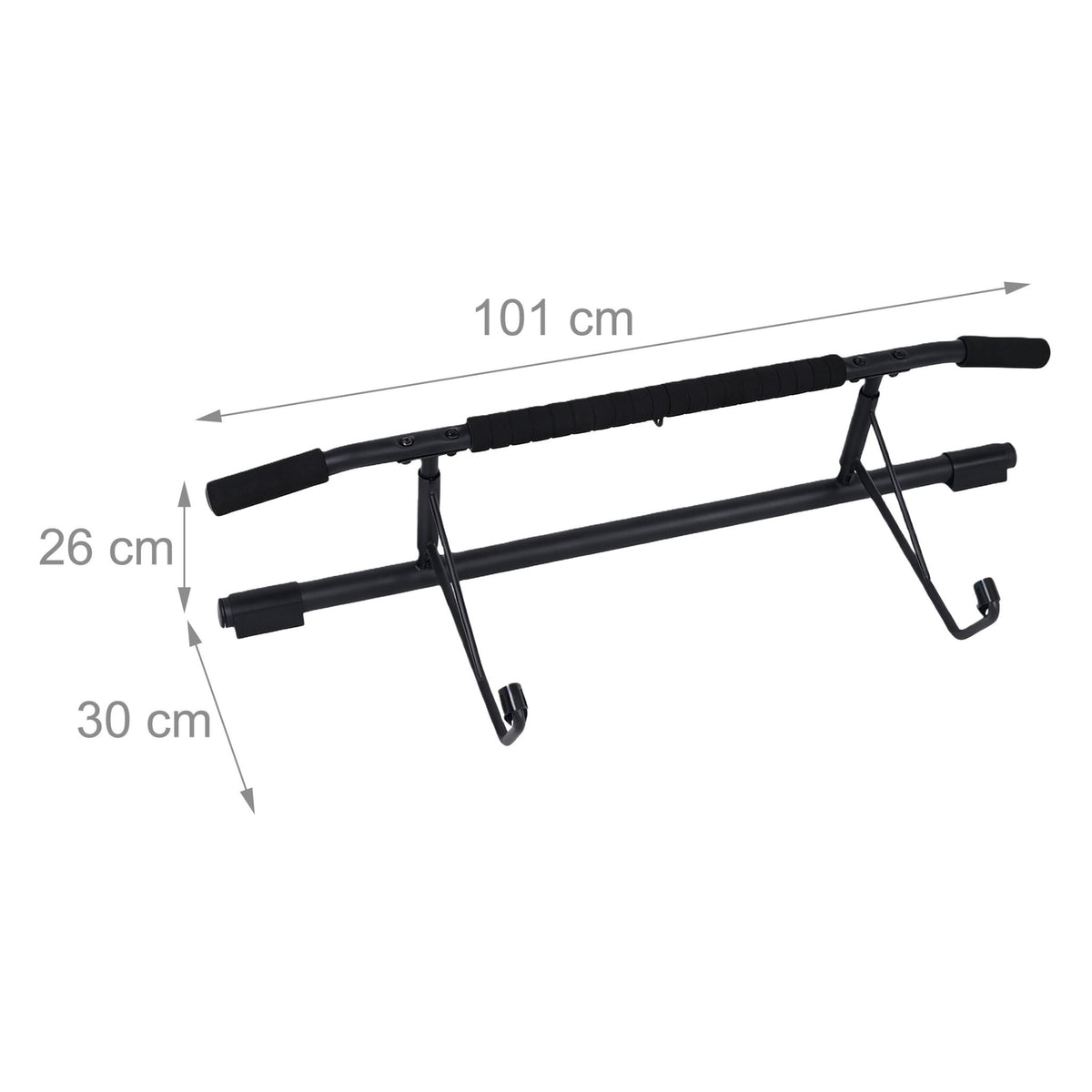 Door-Frame Pull-Up Bar, Non-Slip Foam Grips, 150kg Max Load