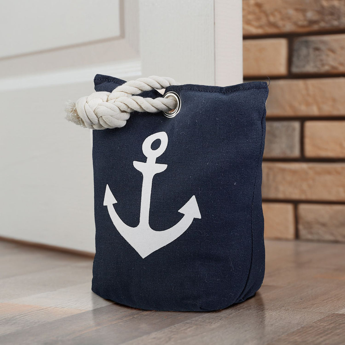 Door Stop Sandbag with Anchor Design, Fabric Doorstop