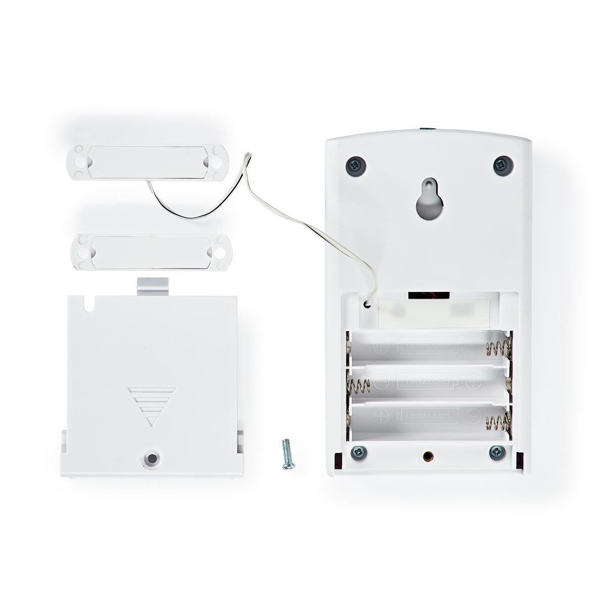 Door Window Alarm | Battery powered | 3x AAA/LR03 | 85 dB| White