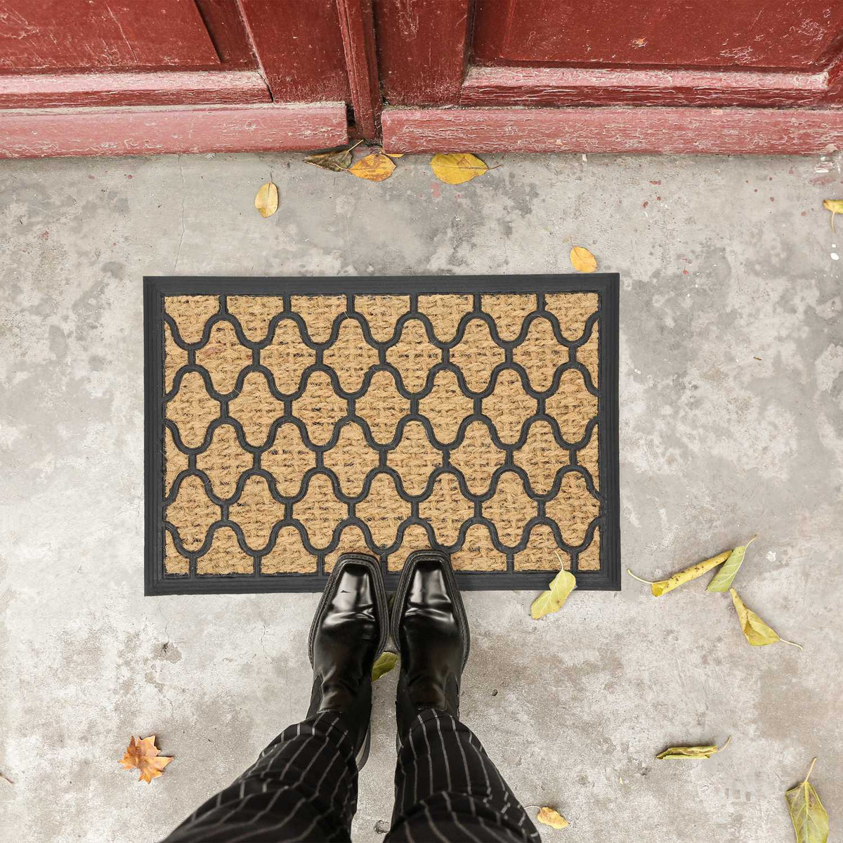 Doormat Rubber & Coconut pattern