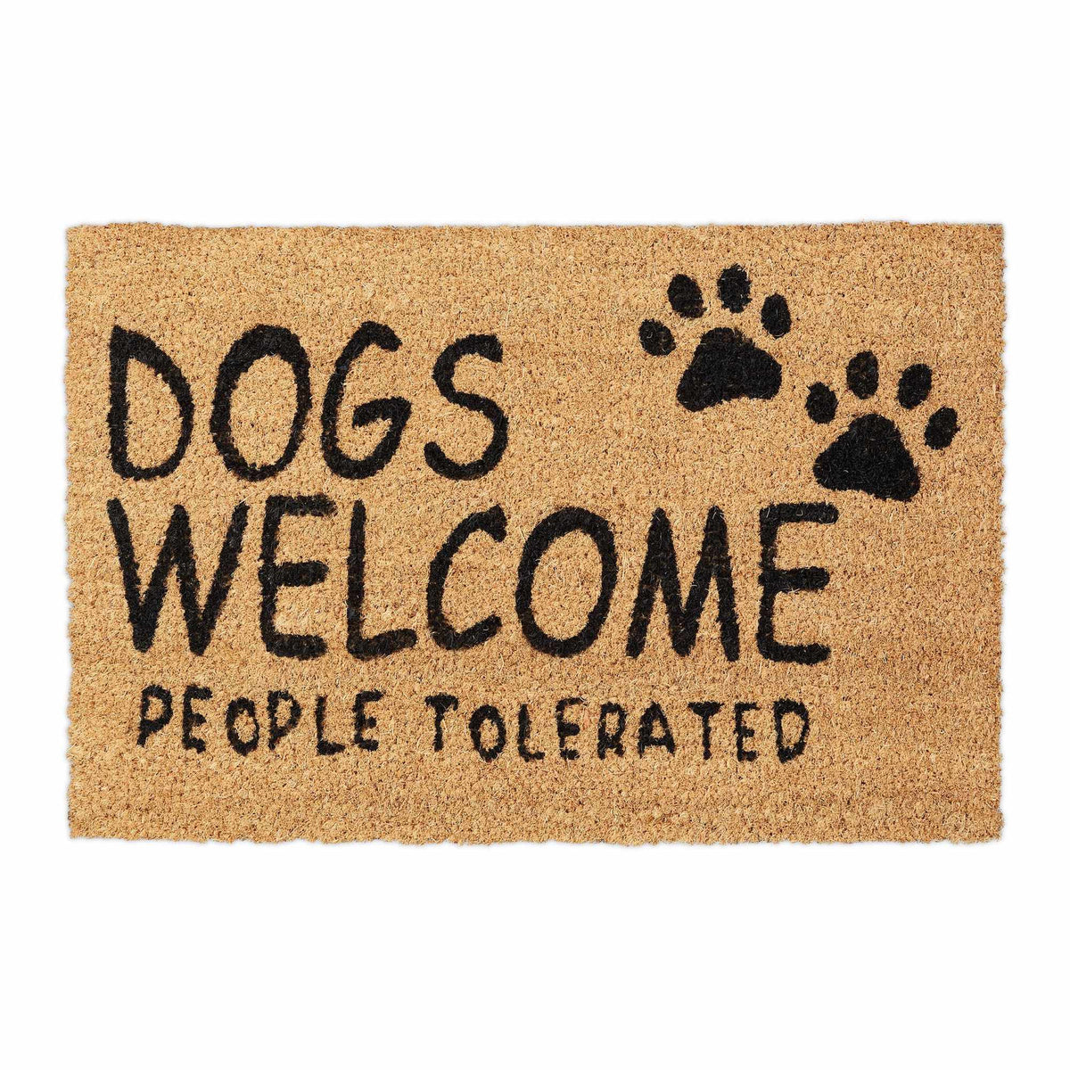 Door mat coconut fiber Dogs Welcome