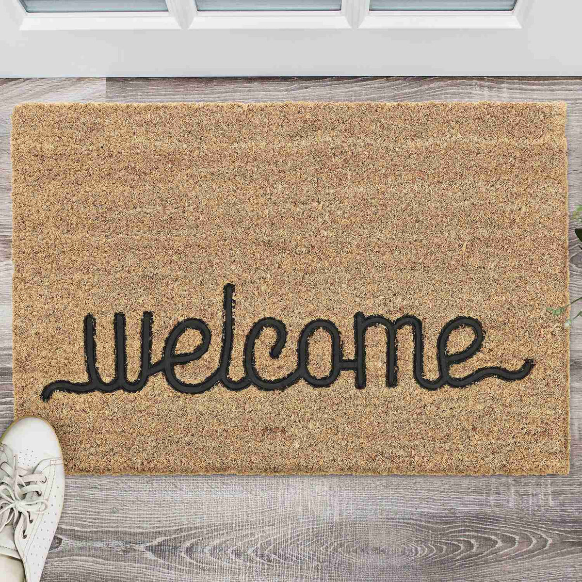 Door mat coconut fiber "Welcome"