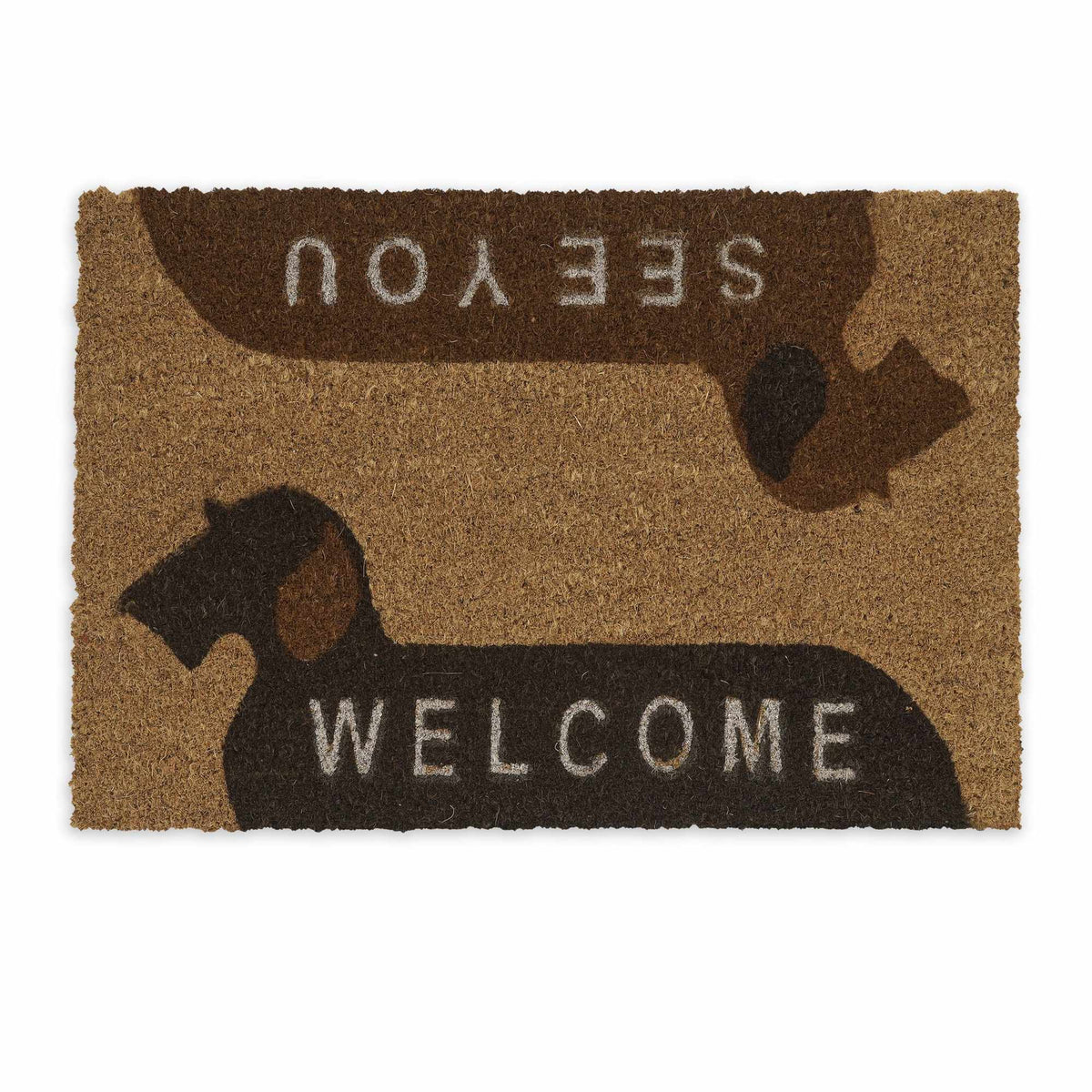 Door mat coconut fiber "Welcome/See You"