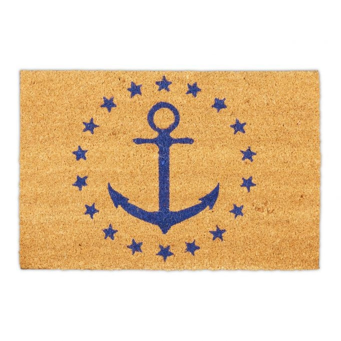 Doormat coconut fiber anchors & stars