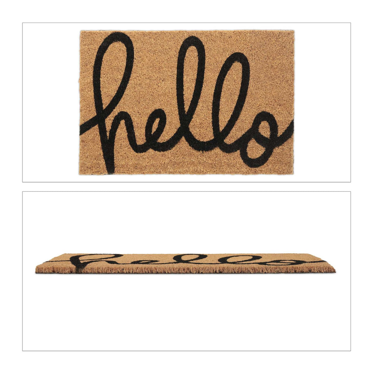 Door mat coconut fiber "hello"