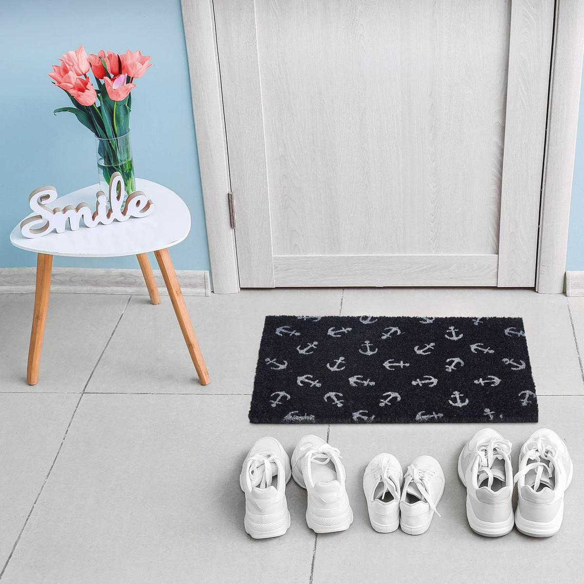 Doormat coconut fiber with anchor