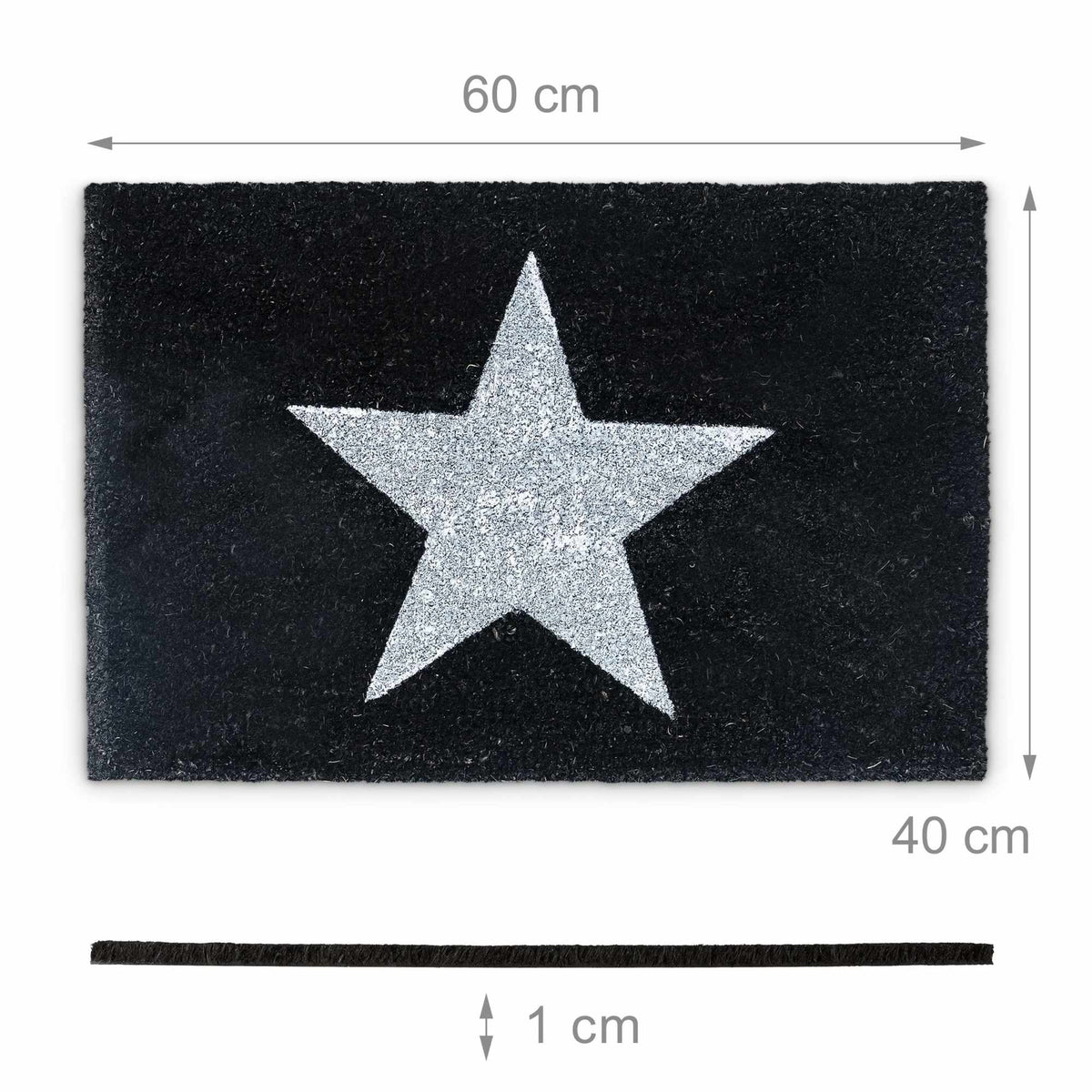 Door mat coconut fiber with star