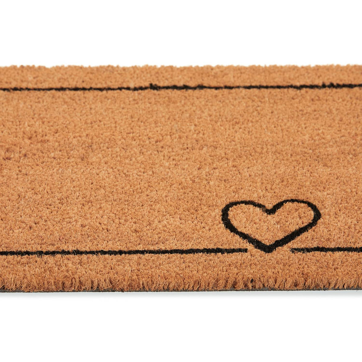 Door mat coconut heart