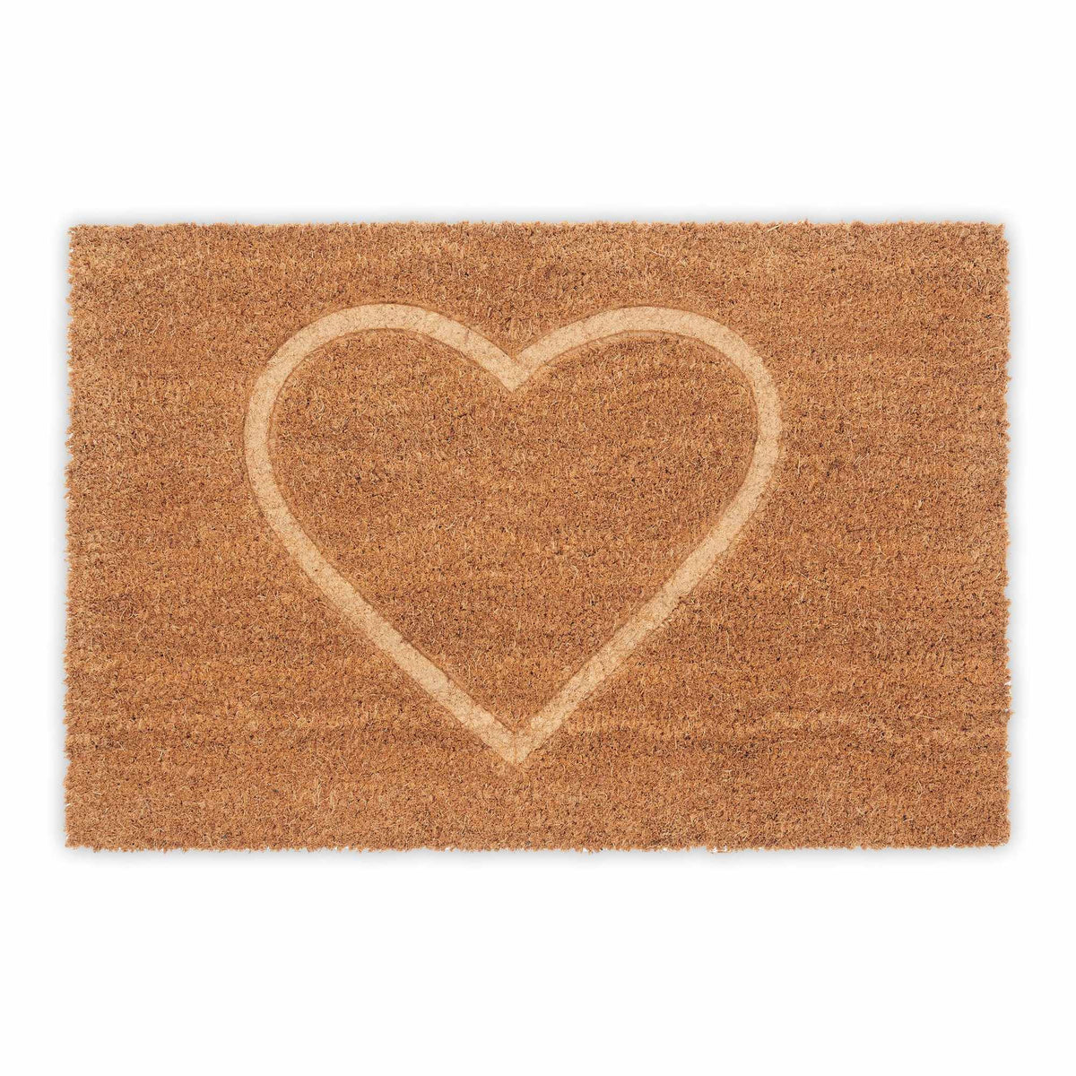 Door mat coconut heart