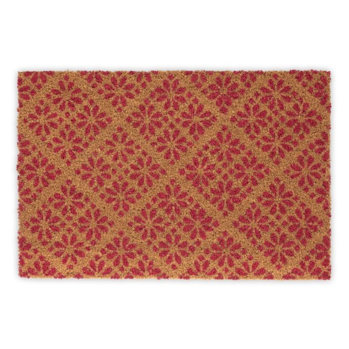 Doormat in a floral pattern
