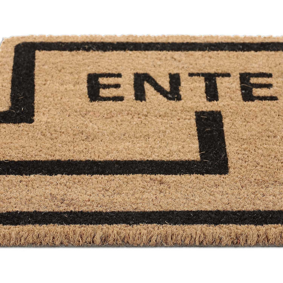 Door mat in coconut Enter