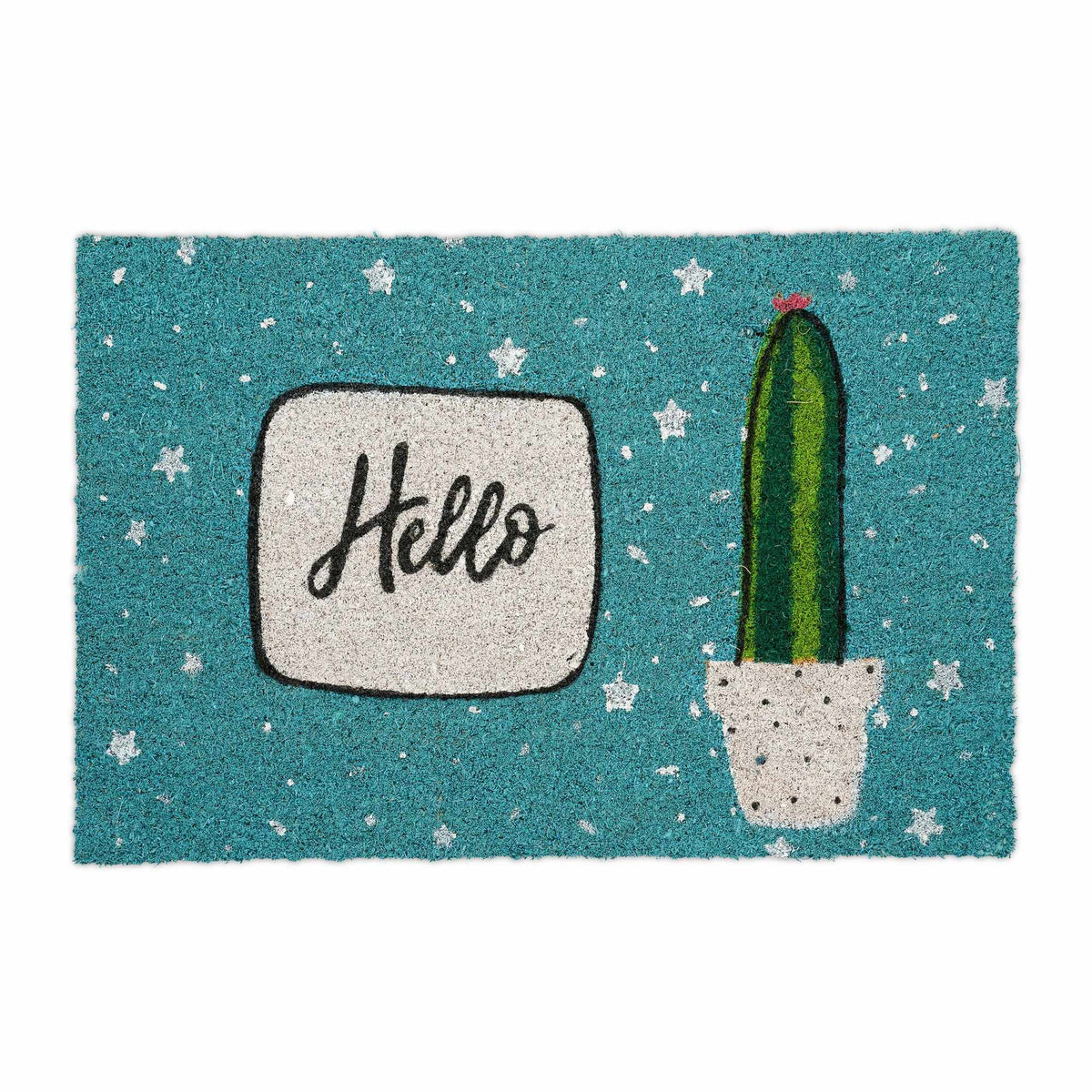 Door mat in coconut Hello