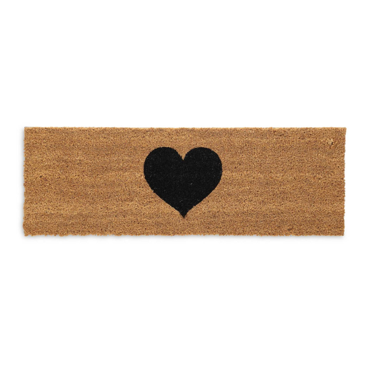 Door mat in coconut with heart
