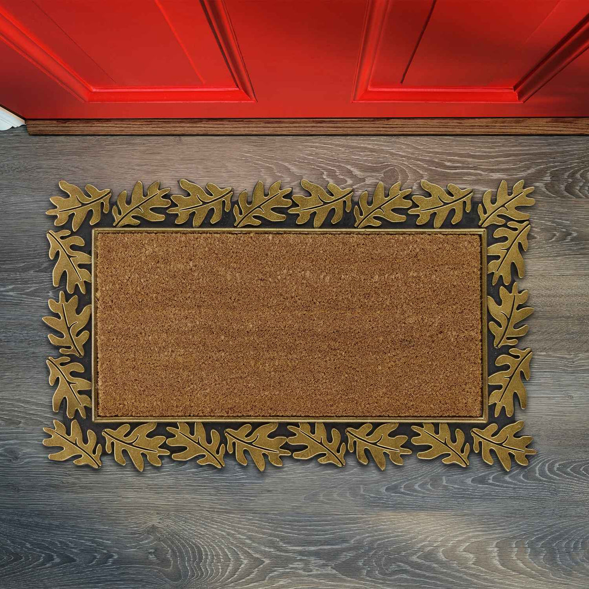 Door mat "leaf" rubber & coconut