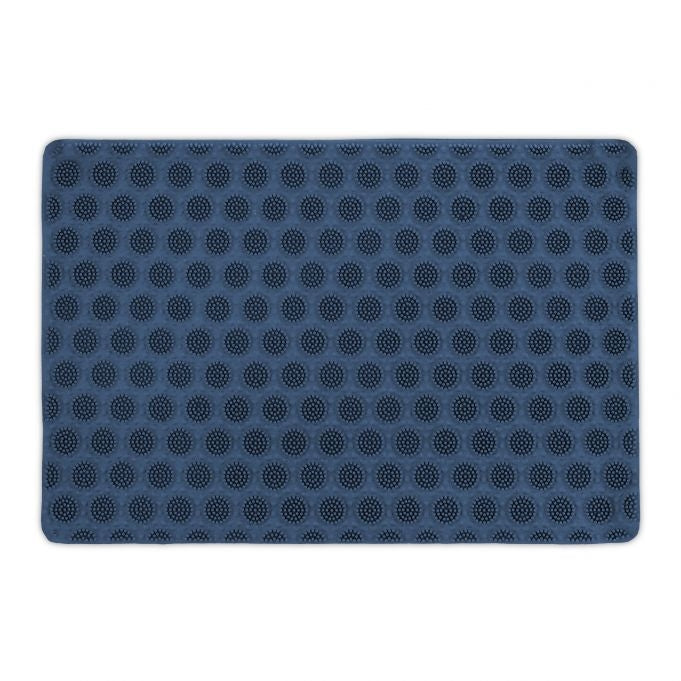 Door mat rubber blue