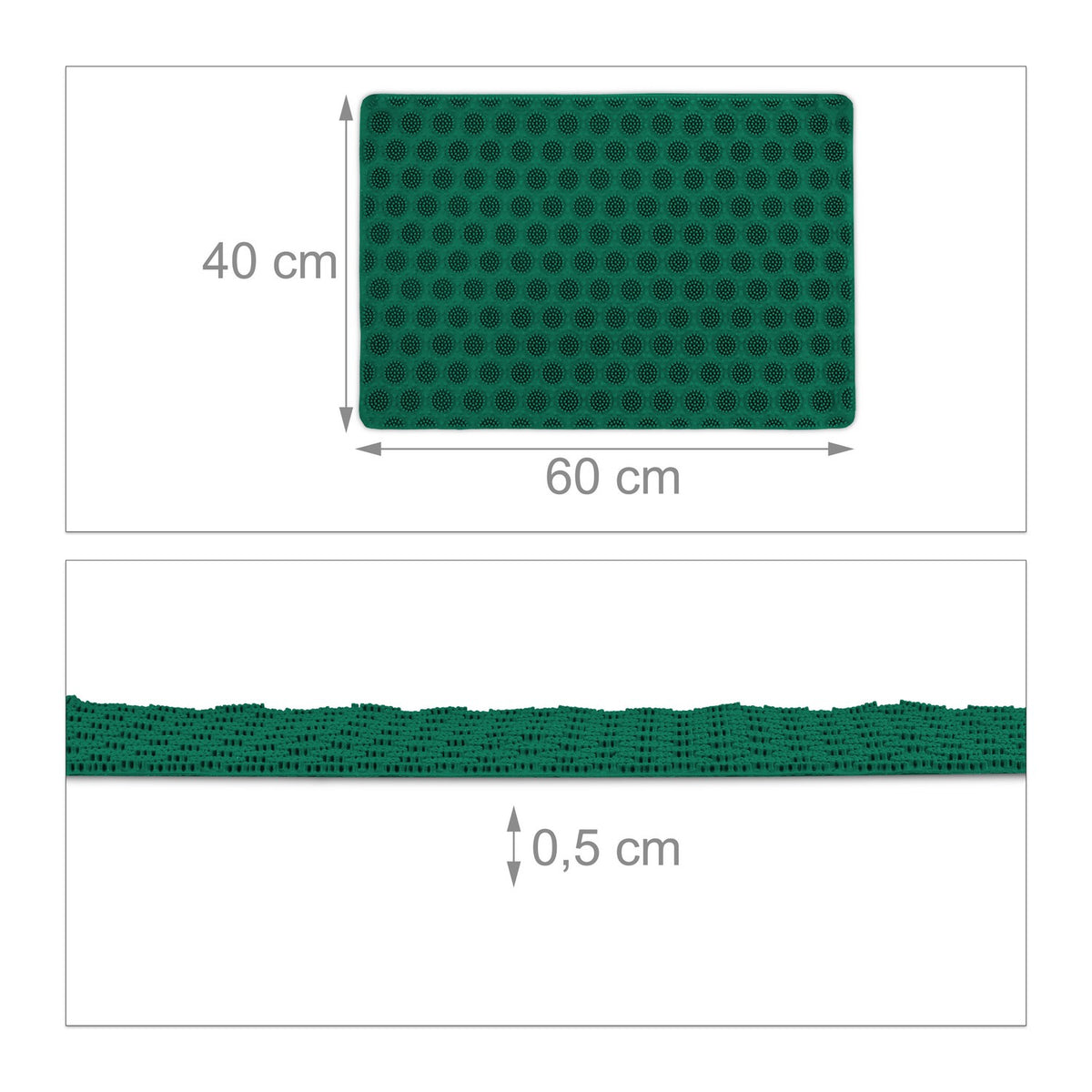 Door mat rubber green