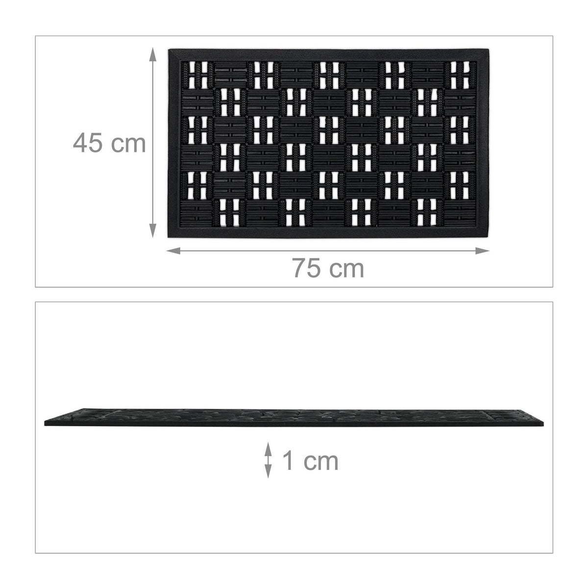 Door mat rubber grid