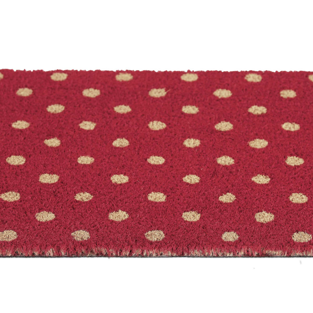Door mat with coconut dotted