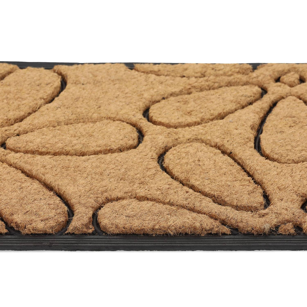 Door mat with flowers Coconut & Rubber