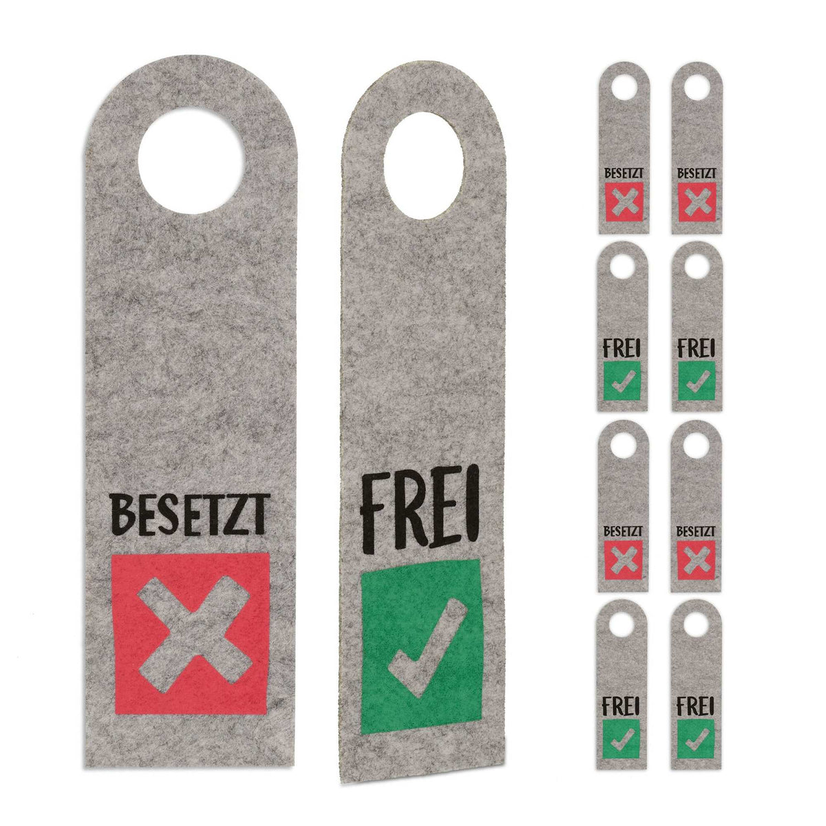 Door sign Occupied Free Set of 10