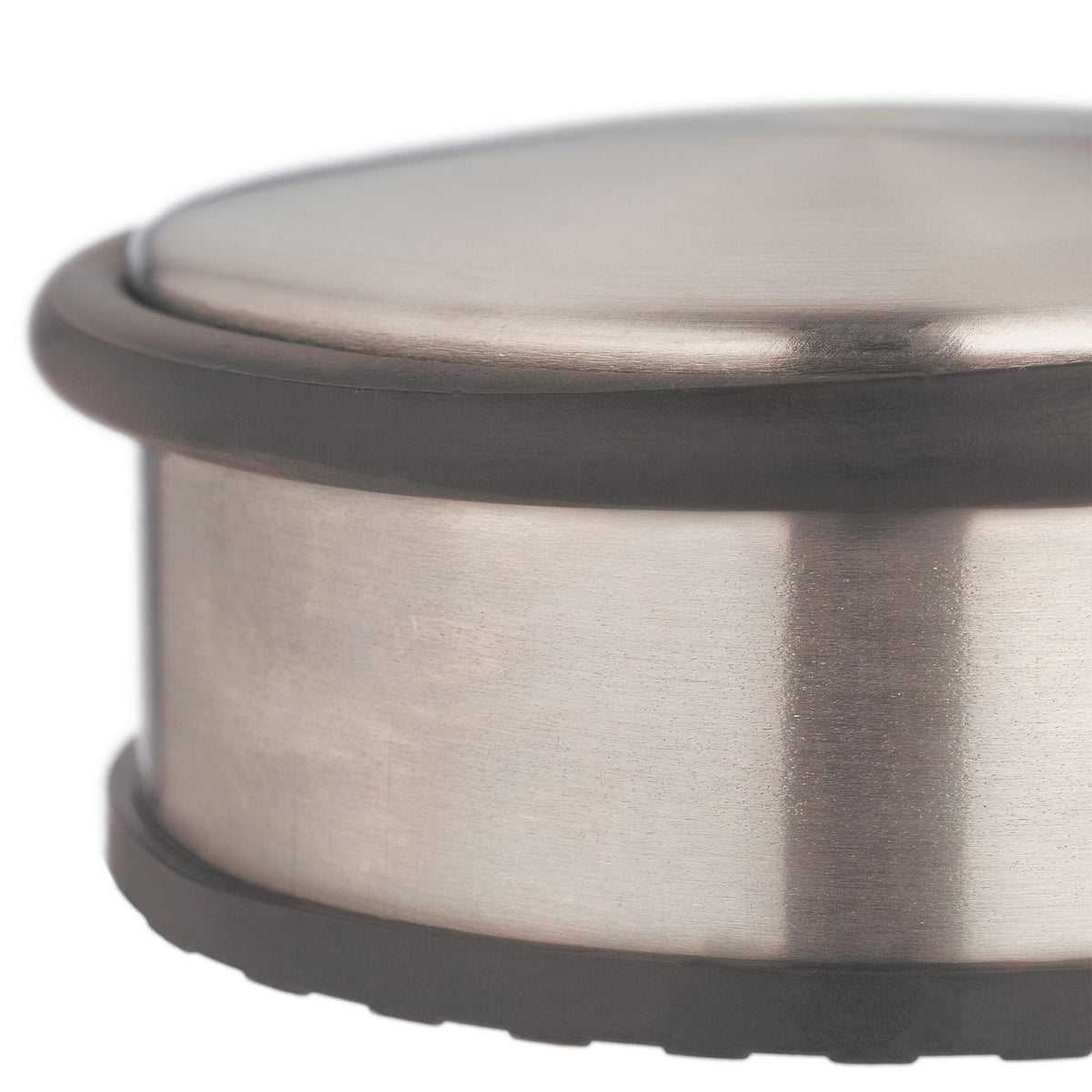 Door stop in stainless steel and bronze